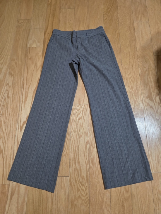 Old Navy Pants - Old Navy Gray Pinstripe Boot Cut Pants Women's Size 4